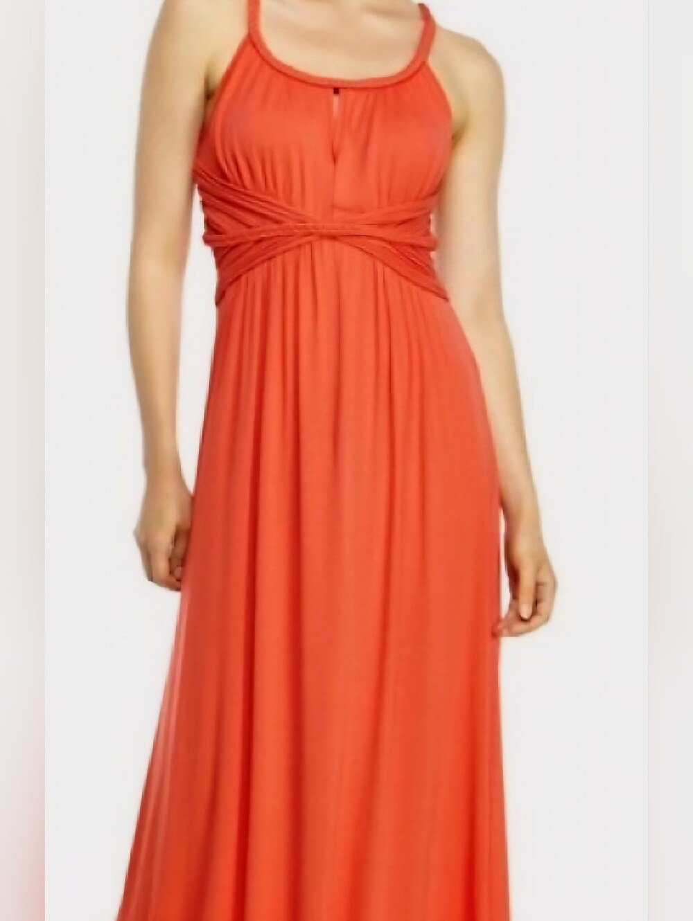 Max Studio Women’s Coral Maxi Dress with Twisted Waist